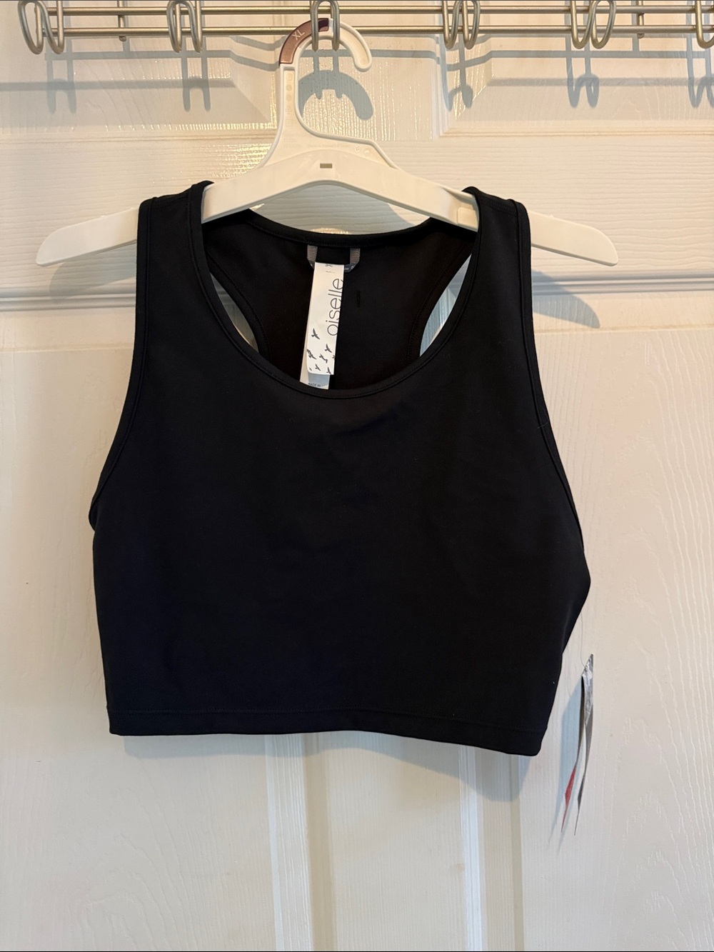 NWT oiselle Black Basic Bird Long Crop